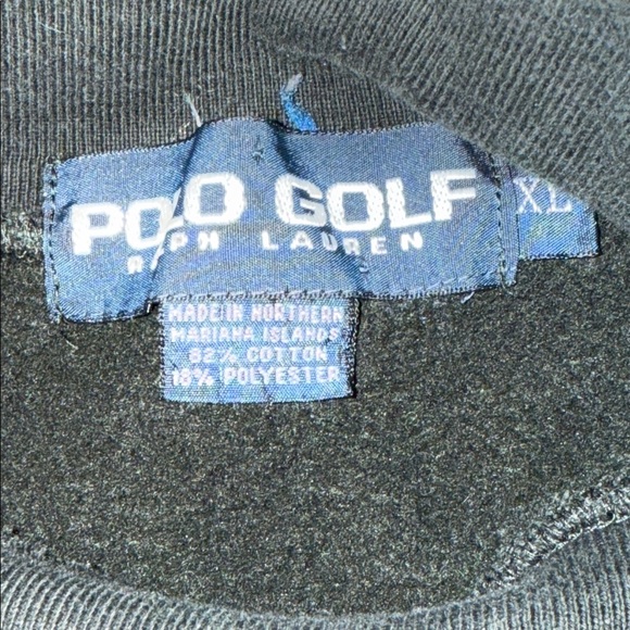 Polo Golf Vintage Hunter Green Turtleneck Sweatshirt SZ XL - Picture 7 of 7